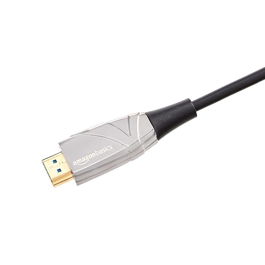 Amazon Basics High-Speed Fiber Optic HDMI Cable, Slim and Flexible, Audio Return - Image 2