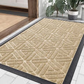 Smiry Front Door Mat Outside Entrance, Low Profile Rubber Doormat by Smiry