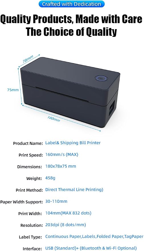 Thermal Label Printer 4x6 Shipping Label Maker - Image 5