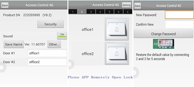 TCPIP 2 Doors Magnetic Lock Access Control Systems Request to Exit Detector - Image 5