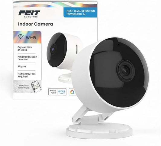 Feit Electric Indoor Security Camera, 2K WiFi Indoor Camera by FeitElectricCompany