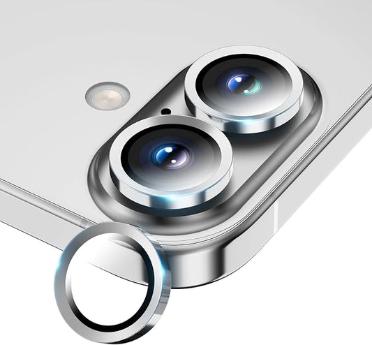 Camera Lens Protector for iPhone 17/16/16 Plus, Tempered Glass Metal Individual by WumigooProducts
