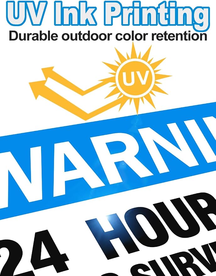 Video Surveillance Sign, Reflective and Waterproof Material 24 Hour - Image 3