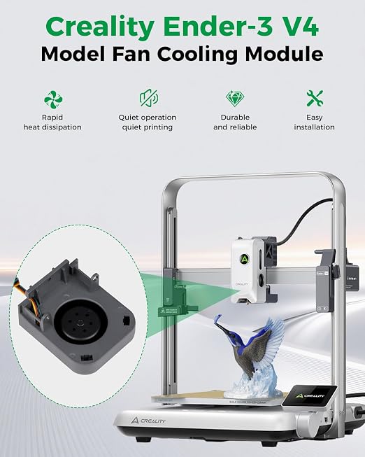 Creality Official Ender 3 V4 Model Fan Cooling Module, Original Replacement - Image 2