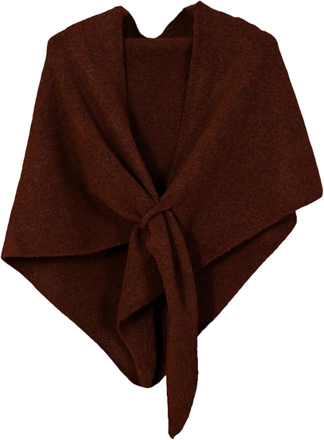 Shawls Wraps Women Triangle Sweater Scarf Warm Wool Blend Pashmina Cape Cold by Obosoyo