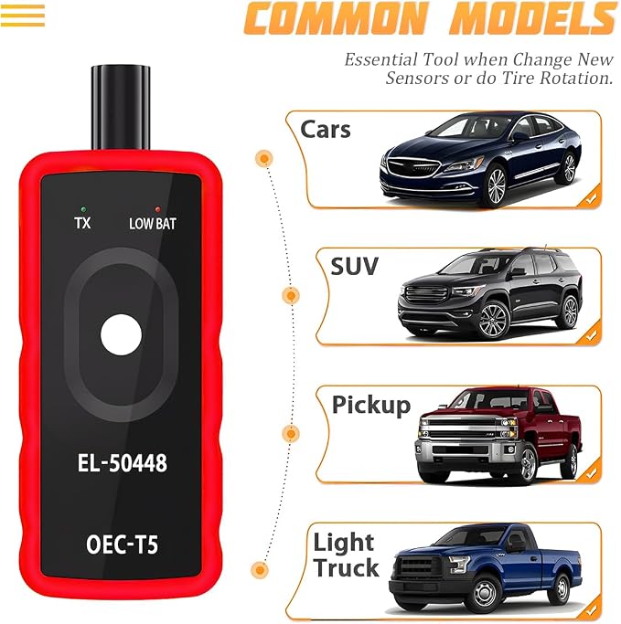AICEL TPMS Relearn Tool for Car Tire Sensor, EL-50448 Tire Pressure Monitor - Image 8