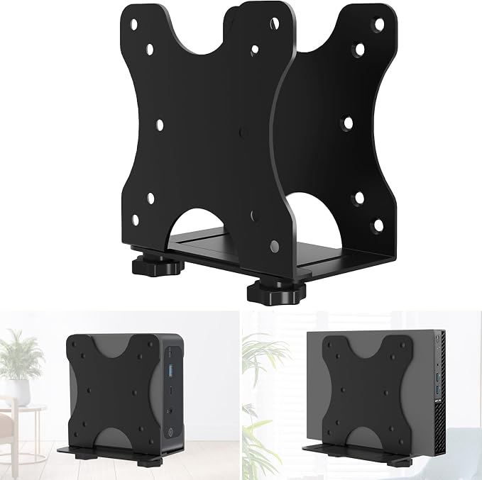 Adjustable Thin Client Mini PC Mount Bracket, Mini PC Vesa Mount, Under Desk by Motiexic