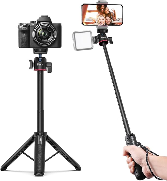 ULANZI MT-73 Extension Pole Tripod, Mini Selfie Stick Tripod Stand Handle Grip - Image 8