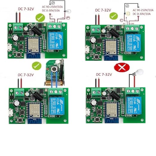 1 Channel USB 5V 7-32V Tuya app WiFi Wireless Remote Dry Contact Smart Relay - Image 4