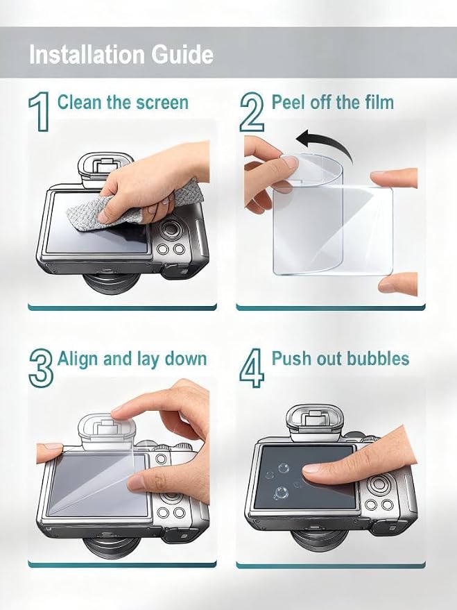 iDaPro Screen Protector for Fujifilm Instax WIDE EVO Tempered Glass+ Hand - Image 9