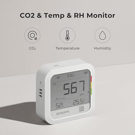 Qingping CO2 Monitor Thermometer Hygrometer, Remote Monitoring via Qingping IoT - Image 2