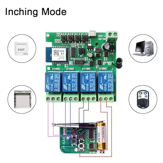 Smart WiFi Wireless Relay Switch Module, Tuya 4CH AC/DC 7-32V/ USB 5V Smart - Image 6
