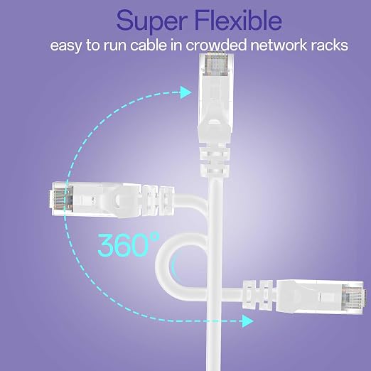 Cat 6 Ethernet Cable 3FT, Cat6 Ethernet Patch Cable 10Gbps, High-Speed UTP Cat6 - Image 6