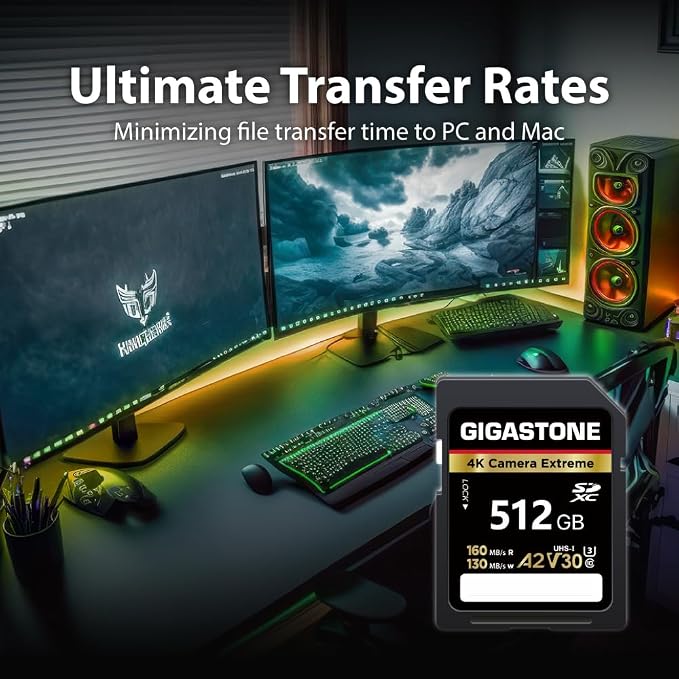 【5-Years Data Recovery】 GIGASTONE 512GB SD Card, 4K Camera Extreme, UHS-I A2 - Image 5