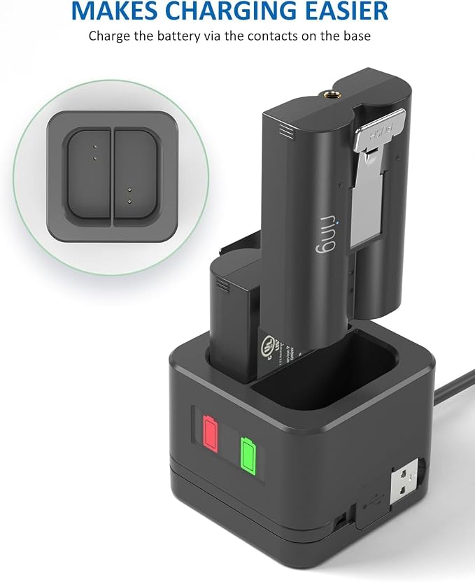 Charger Station for Ring Battery, Charger Dock for Replacement Battery - Image 4