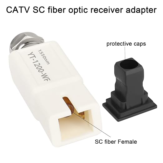 QIANRENON Cable TV Passive Fiber Mini Receiver Module 1550nm SC/APC to F-Head - Image 4