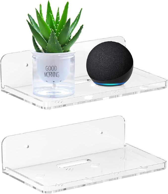 Wall Mount Floating Shelves for 2 Pcs Security Camera Shelf Mini Speaker Other - Image 8