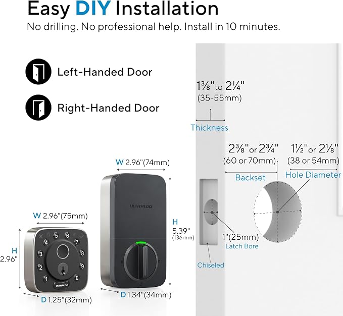 ULTRALOQ Bolt Fingerprint Smart Lock - Image 9