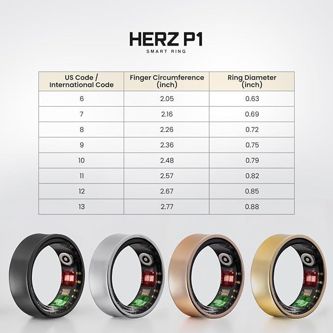 Herz P1 Smart Ring for Women & Men - Image 2