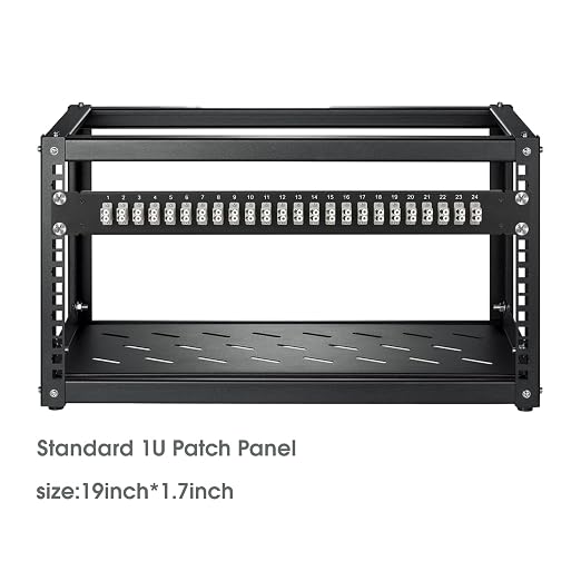 1U Fiber Patch Panel with 48 LC OM1/OM2 Multimode Fiber Optic Couplers - Image 4