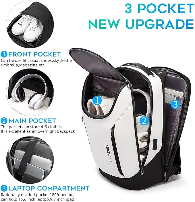 BANGE Business Smart Backpack Waterproof fit 15.6 Inch Laptop Backpack - Image 2