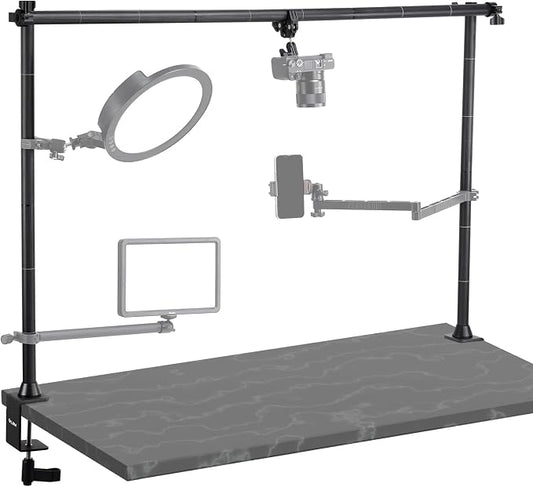 JUSMO LS15 Pro Camera Desk Mount, Aluminum Overhead Camera Mount Rig, Table by JUSMODirect