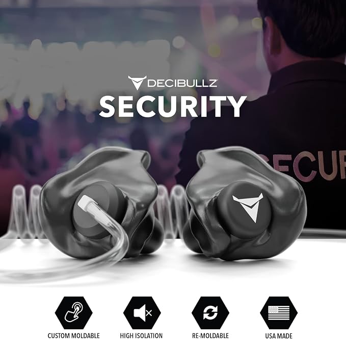 Decibullz Custom Molded Security Radio Surveillance Earpiece Set, Thermo-Fit - Image 7