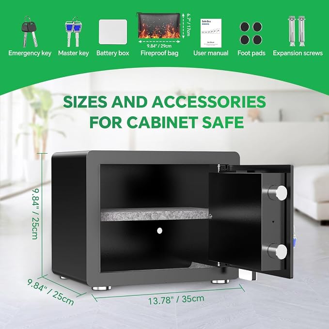 Safe Box with Digital Keypad & Alarm System - Image 9