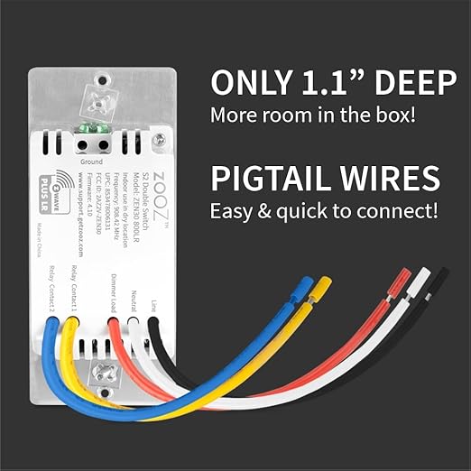Zooz Z-Wave Long Range Double Switch ZEN30 800LR - Image 3