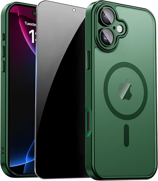 for iPhone 17 Case with Privacy Screen Protector and Camera Protection by ZOZDOKG