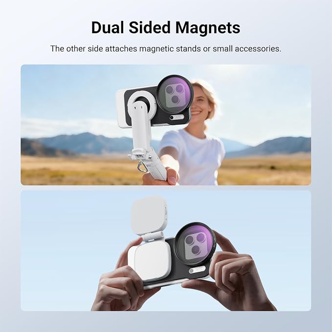 NEEWER 6.3" Magnetic Phone Lens Filter Mount Adapter Backplate Accessories - Image 4