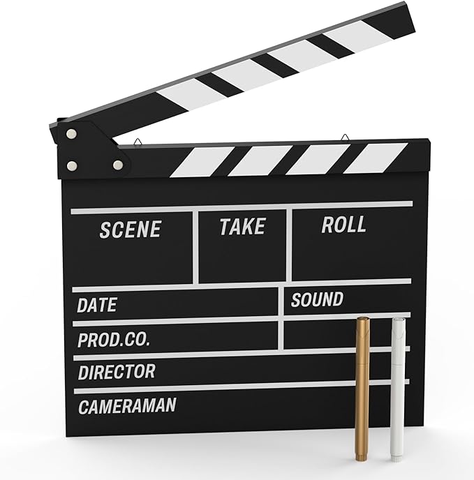 Movie Film Clapboard Hollywood Wooden-Clapper Board Directors Photography by GREATLUCKY