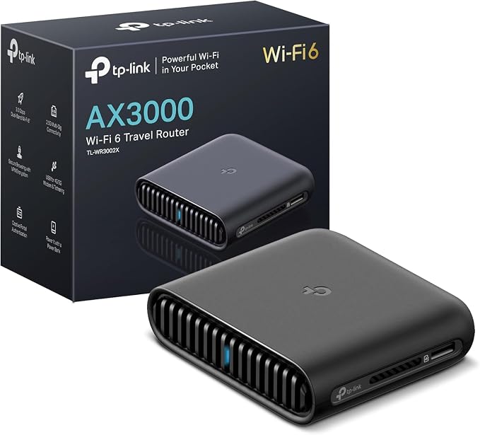 TP-Link Roam 6 AX3000 Dual-Band Wi-Fi 6 Travel Router – Multi-Gig Portable by TP-Link