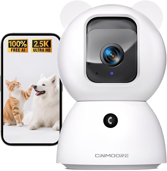 2.5K Pet Camera Indoor with Phone App, Dog/Cat Camera | 4MP Indoor Camera by Unknown