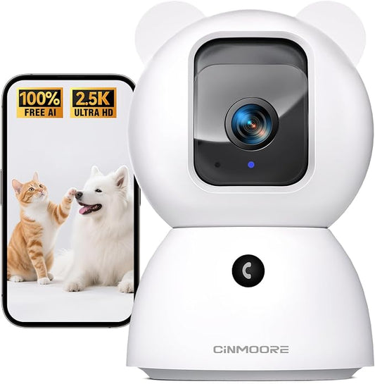 2.5K Pet Camera Indoor with Phone App, Dog/Cat Camera | 4MP Indoor Camera by Unknown