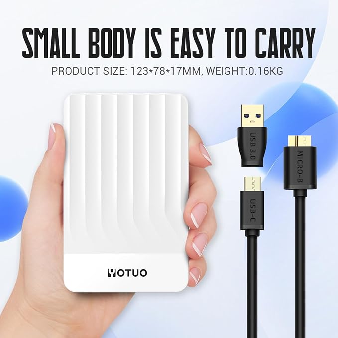 YOTUO Portable External Hard Drive Storage Expansion Mobile HDD USB 3.0 - Image 6