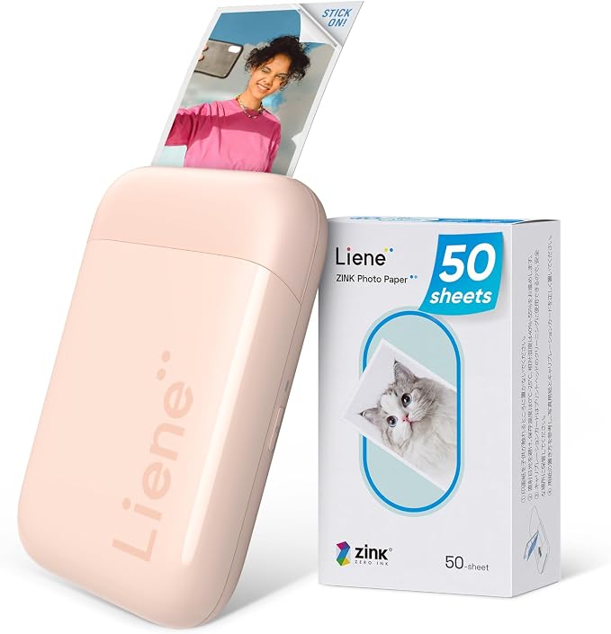 Liene Pearl K100 Photo Printer, 2x3 Mini Instant Portable Color Mono Picture by Liene