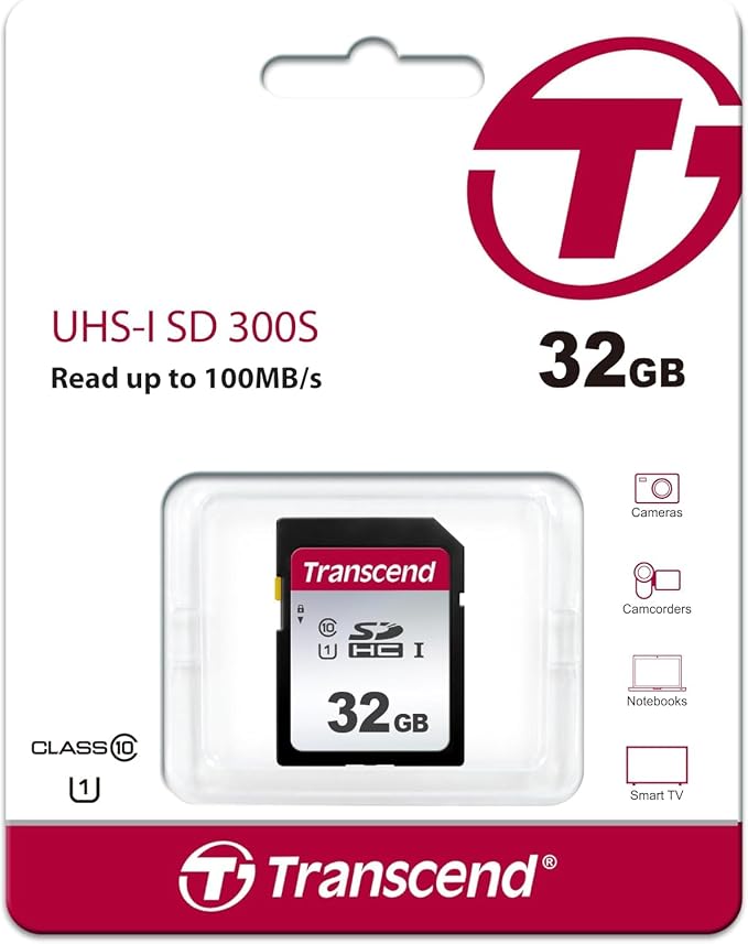 Transcend SDC300S 32GB SDHC SD Card, Compatible - Image 2