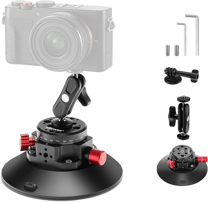 NEEWER 6" Suction Cup Camera Mount by Neewer