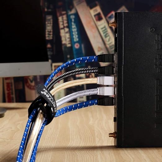 DanYee Cat 8 Ethernet Cable, Nylon Braided 6.5ft CAT8 High Speed Professional - Image 3