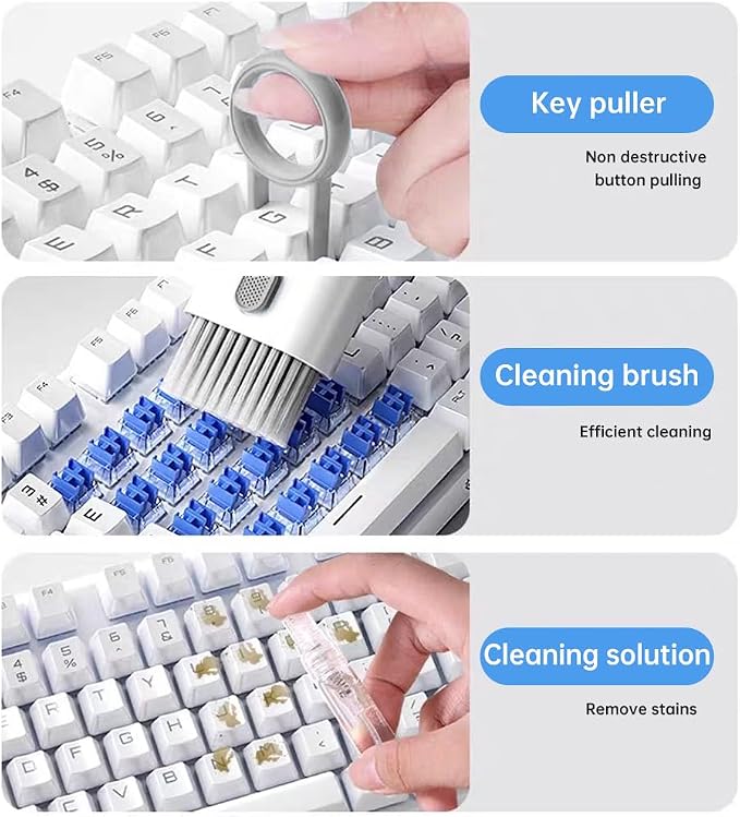7 in 1 Laptop Cleaning Kit Keyboard Cleaner, Computer Tech Cleaning Brush - Image 6