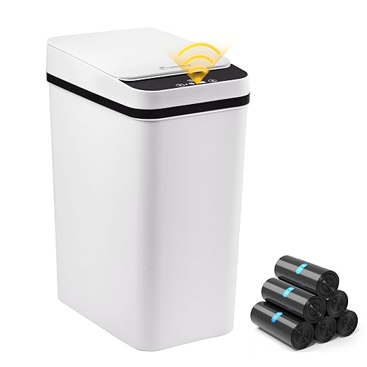 4 Gallon Bathroom Smart Touchless Trash Can by LJIACLEATouchlessTrashCan