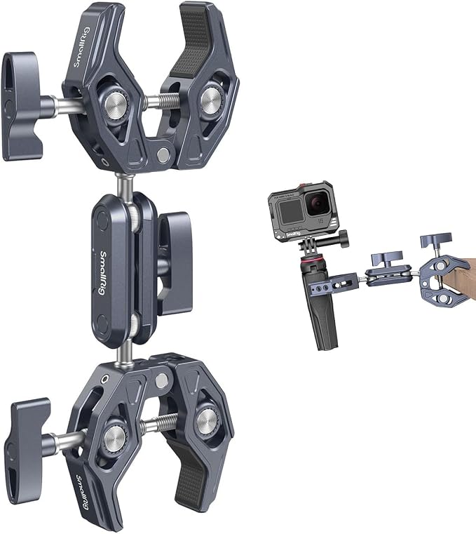 SMALLRIG Double Clamp Mount, Super Clamp Arm, by SmallRig