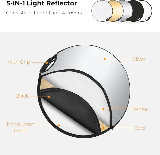 K&F CONCEPT 5-in-1 Light Reflector - Image 2