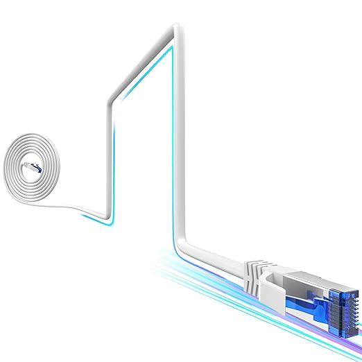 Cat8 Ethernet Cable 75 FT Indoor & Outdoor, Ethernet Cable High Speed 40Gbps by 10Gsupxsel