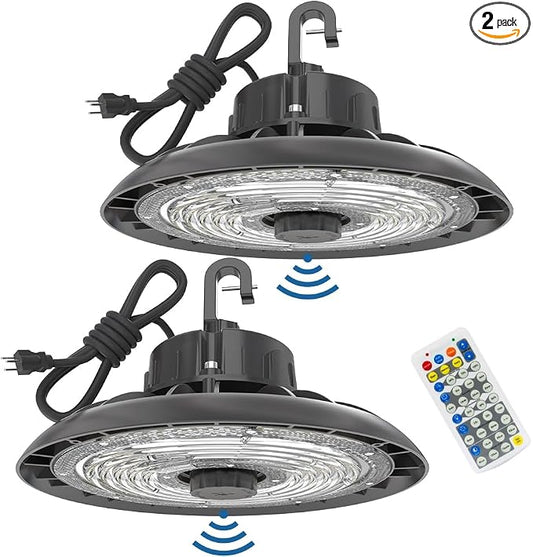 HYPERLITE 150W Smart High Bay LED Shop Lights 2pack, 140LM/W 5000K LED High Bay by HYPERLITE