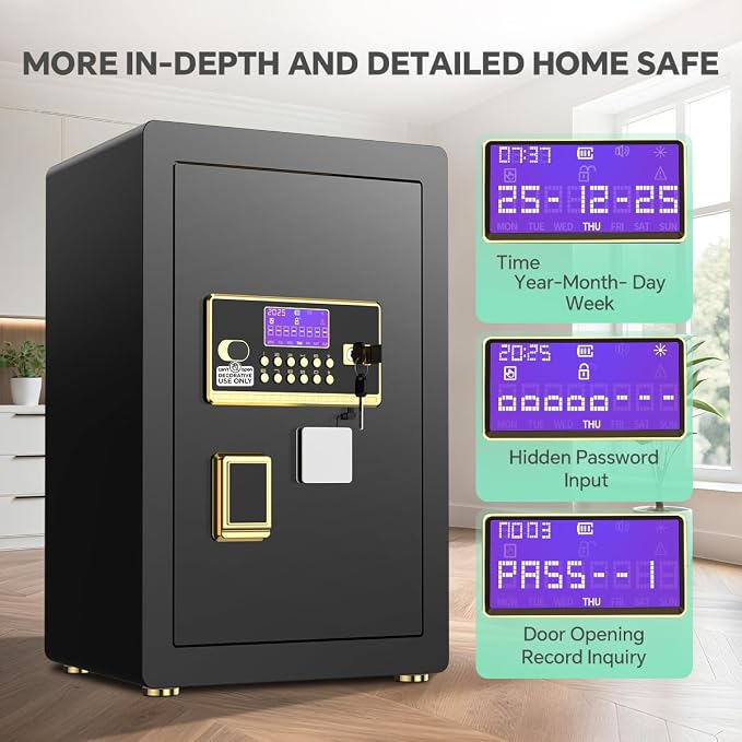 Safe Box with Digital Keypad & Alarm System - Image 2