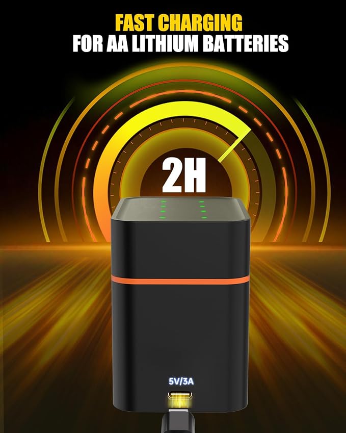 Rechargeable AA Lithium Batteries - Image 5