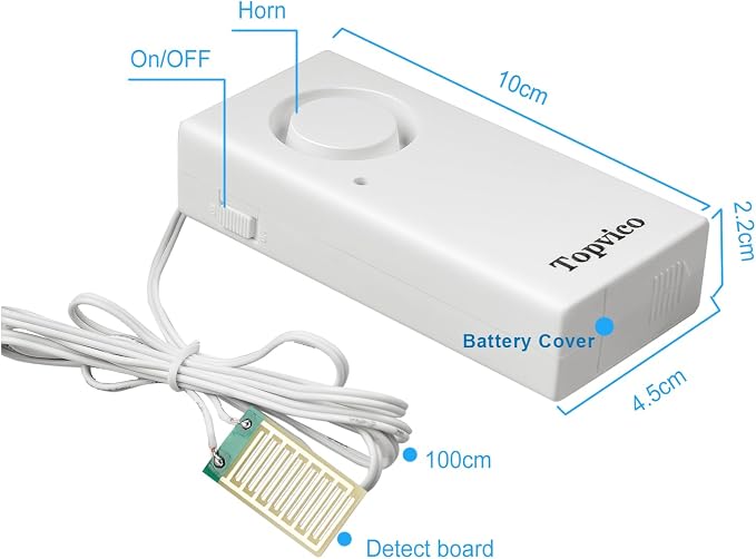 Water Sensor Alarm for Home, Sump Pump, RV Water Heater Leak Detector, Overflow - Image 4
