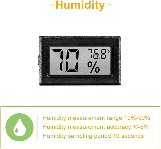 12 Pack Pgzsy Mini Small Digital Electronic Temperature Humidity Meters Gauge - Image 4